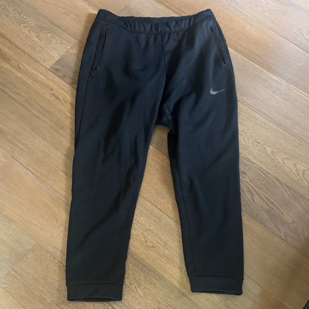Nike Black Jogger Pants with Reflective Swoosh